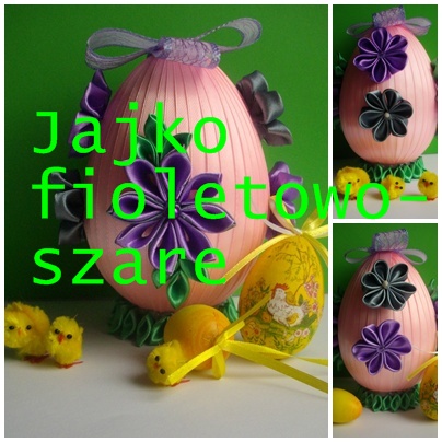 Diy by Ana: Jajko fioletowo-szare